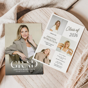 Invitación de graduación de foto popular