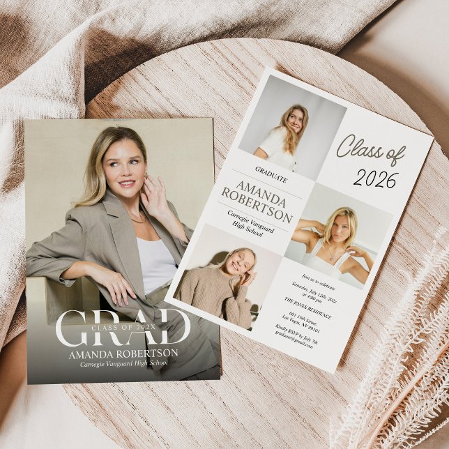 Invitación de graduación de foto popular (Subido por el creador)