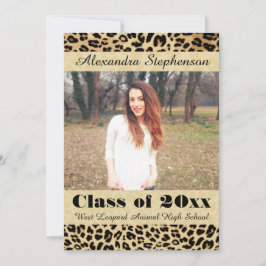 Invitación de graduación de fotografía de piel de 