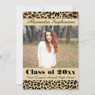 Invitación de graduación de fotografía de piel de 