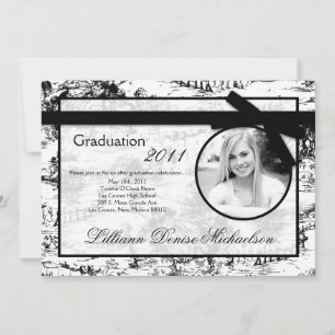 invitación de graduación de fotografía en toile ne