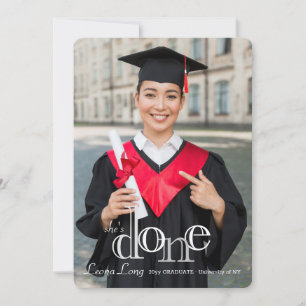 Invitación de Graduación de Fotografía Realizada
