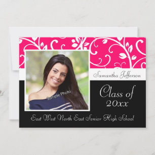 Invitación de Graduación de Fotografía Vine Rosa C