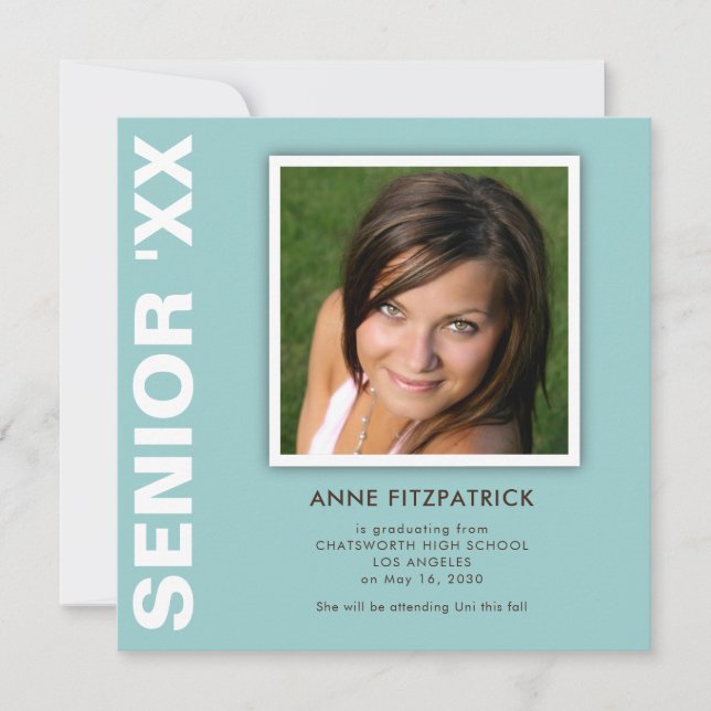 Invitación de Graduación de Fotografías (Anverso)