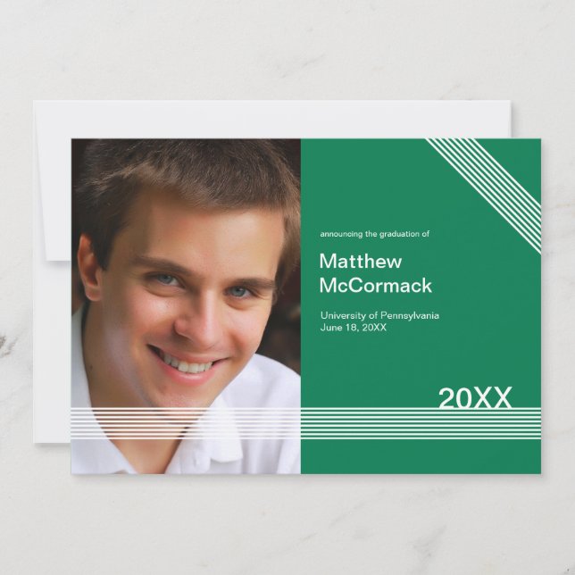 Invitación de Graduación de Fotografías (Anverso)