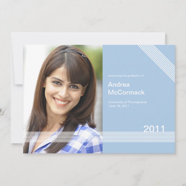 Invitación de Graduación de Fotografías (Anverso)