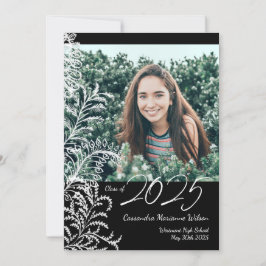 Invitación de graduación de fotografías antiguas d