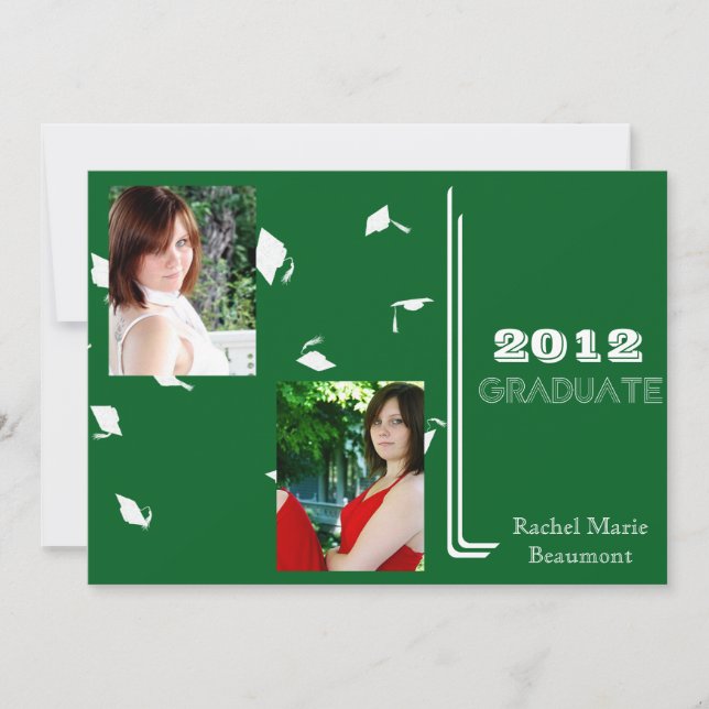 Invitación de graduación de fotografías de Cabo Ve (Anverso)