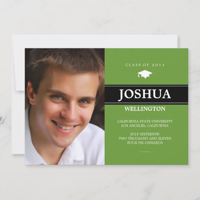 Invitación de Graduación de Fotografías de la Barr (Anverso)