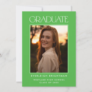 INVITACIÓN DE GRADUACIÓN DE FOTOGRAFÍAS DE TIPOGRA