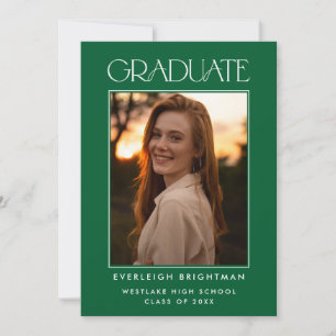 INVITACIÓN DE GRADUACIÓN DE FOTOGRAFÍAS DE TIPOGRA