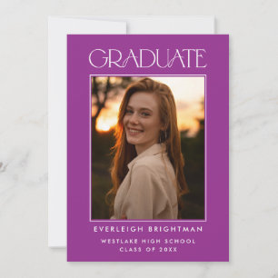 INVITACIÓN DE GRADUACIÓN DE FOTOGRAFÍAS DE TIPOGRA