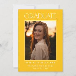 INVITACIÓN DE GRADUACIÓN DE FOTOGRAFÍAS DE TIPOGRA