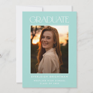INVITACIÓN DE GRADUACIÓN DE FOTOGRAFÍAS DE TIPOGRA