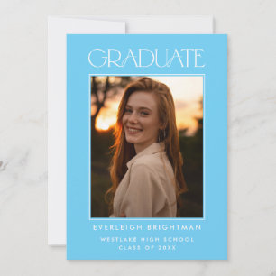 INVITACIÓN DE GRADUACIÓN DE FOTOGRAFÍAS DE TIPOGRA