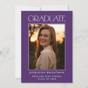 INVITACIÓN DE GRADUACIÓN DE FOTOGRAFÍAS DE TIPOGRA