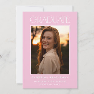 INVITACIÓN DE GRADUACIÓN DE FOTOGRAFÍAS DE TIPOGRA
