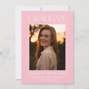 INVITACIÓN DE GRADUACIÓN DE FOTOGRAFÍAS DE TIPOGRA