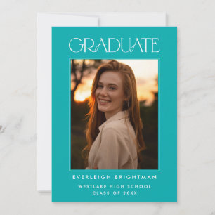 INVITACIÓN DE GRADUACIÓN DE FOTOGRAFÍAS DE TIPOGRA