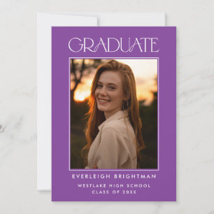 INVITACIÓN DE GRADUACIÓN DE FOTOGRAFÍAS DE TIPOGRA