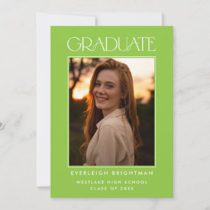INVITACIÓN DE GRADUACIÓN DE FOTOGRAFÍAS DE TIPOGRA