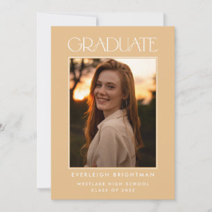INVITACIÓN DE GRADUACIÓN DE FOTOGRAFÍAS DE TIPOGRA