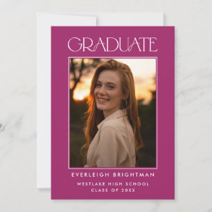 INVITACIÓN DE GRADUACIÓN DE FOTOGRAFÍAS DE TIPOGRA