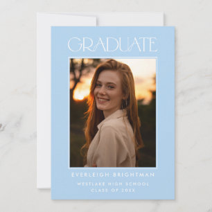 INVITACIÓN DE GRADUACIÓN DE FOTOGRAFÍAS DE TIPOGRA