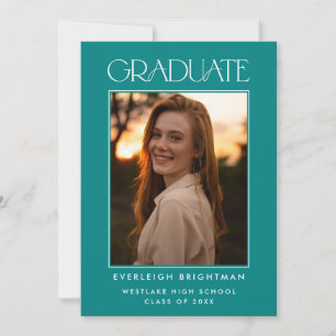 INVITACIÓN DE GRADUACIÓN DE FOTOGRAFÍAS DE TIPOGRA
