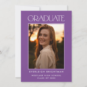 INVITACIÓN DE GRADUACIÓN DE FOTOGRAFÍAS DE TIPOGRA