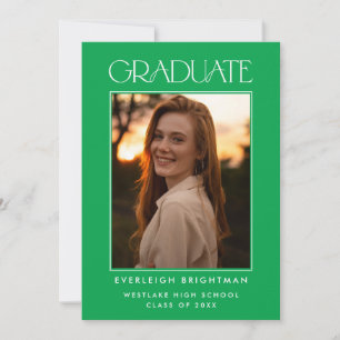 INVITACIÓN DE GRADUACIÓN DE FOTOGRAFÍAS DE TIPOGRA