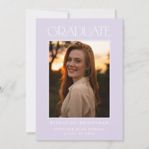 INVITACIÓN DE GRADUACIÓN DE FOTOGRAFÍAS DE TIPOGRA