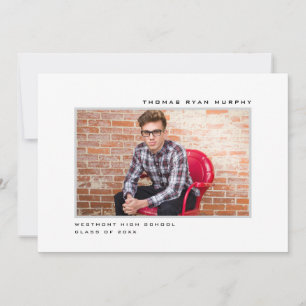 INVITACIÓN DE GRADUACIÓN DE FOTOGRAFÍAS MODERNAS D