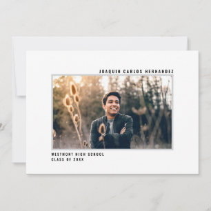 INVITACIÓN DE GRADUACIÓN DE FOTOGRAFÍAS MODERNAS D