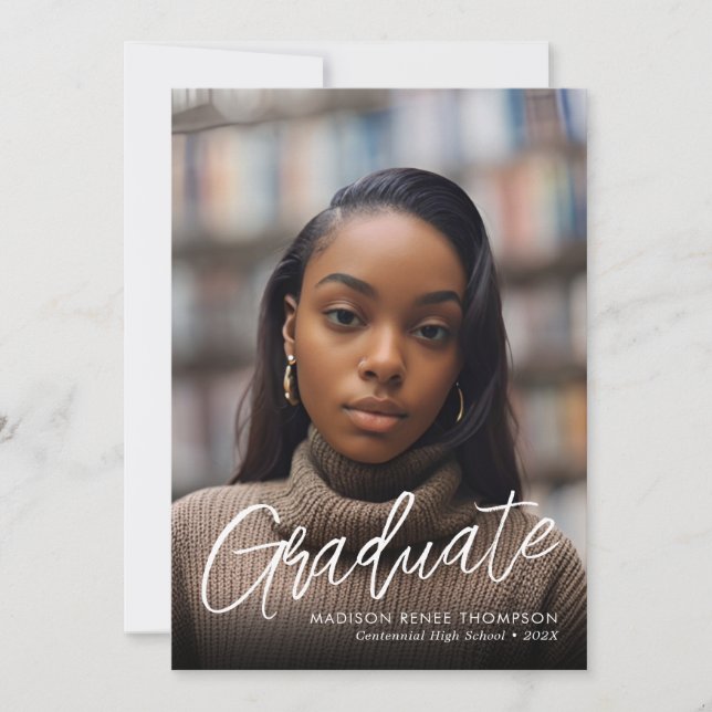 Invitación de Graduación de Fotoleap (Anverso)