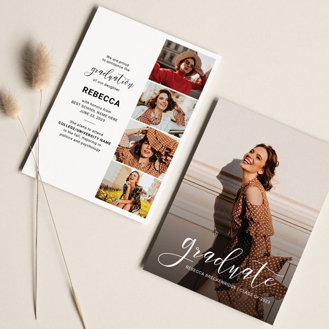Invitación de graduación de fotos de grado 2025 (Subido por el creador)