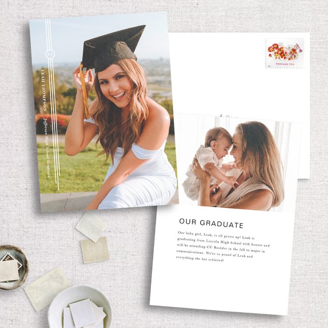 invitación de graduación de fotos de Tassel modern (Subido por el creador)