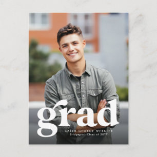 Invitación de graduación de fotos verticales en ne