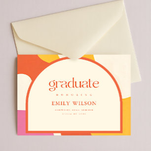 Invitación de Graduación de Graduado Retro Elegant