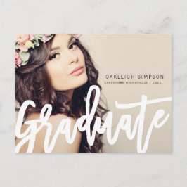 Invitación de Graduación de Guión Grad Simple
