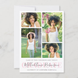 Invitación de Graduación de Guión Graduado 4 Fotos