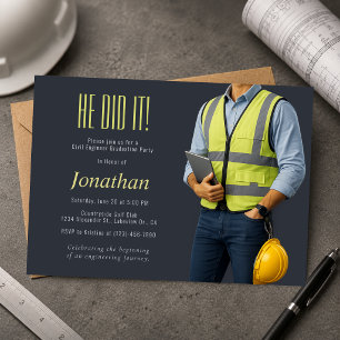 Invitación de Graduación de Ingeniero Civil