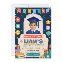 Invitación de graduación de jardín de infancia | C