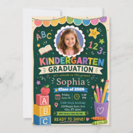 Invitación de Graduación de Kinder | Clase de 2026