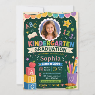Invitación de Graduación de Kinder | Clase de 2026