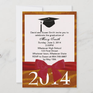 Invitación de Graduación de la Cinta Roja y el Tig