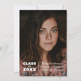 Invitación de graduación de la clase 20XX de fotog
