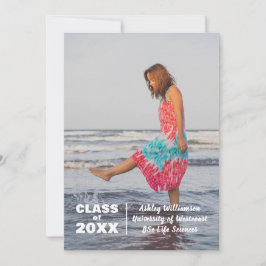 Invitación de graduación de la clase 20XX de fotog