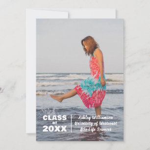 Invitación de graduación de la clase 20XX de fotog