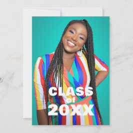 Invitación de graduación de la clase 20XX de fotog